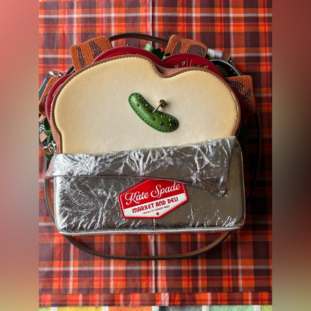 🥪 🥒🥪 KATE SPADE GLAMWICH  3D SANDWICH CROSSBODY BAG 🥪 NWT 🥪🥒🥪 - Picture 5 of 16